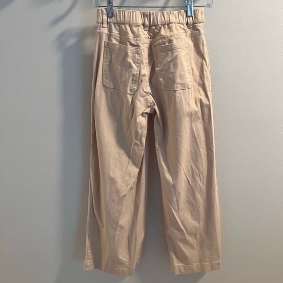 Pact 100% Cotton Neutral Tan Elastic Waist Pants Size XS - Picture 6 of 10
